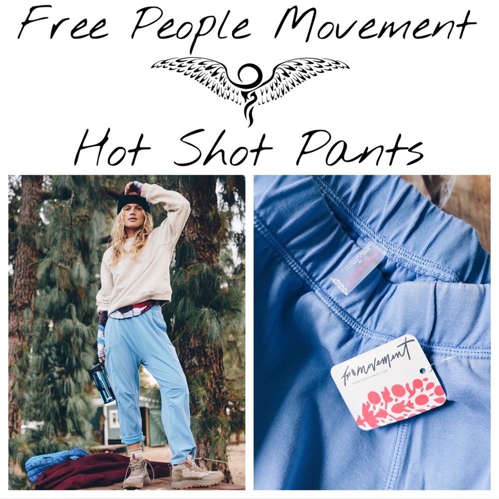 FP Movement by Free People Light Blue Hot Shot Track Pants